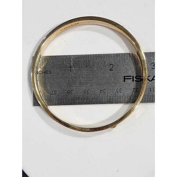 Coach Motif Bangle Bracelet F87950 (Black Enamel / Gold Tone) - Picture 7 of 7